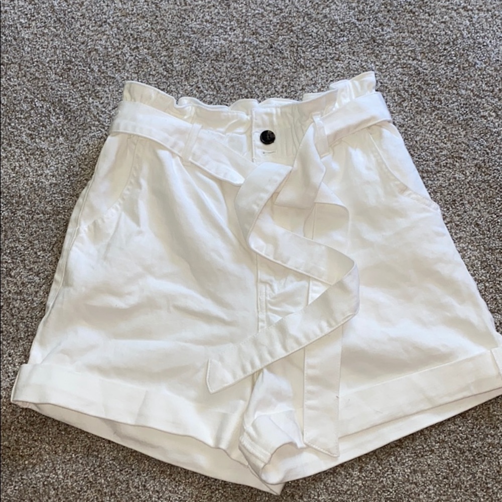Paper bag white shorts